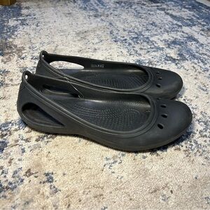 Crocs Kadee Black Ballerina Flats Size 9